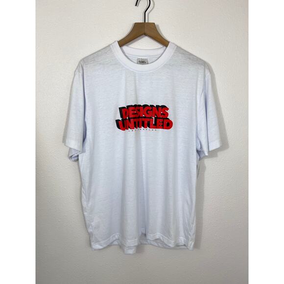 Designs Untitled Los Angeles White Graphic Tee Size L NWT - Picture 1 of 6